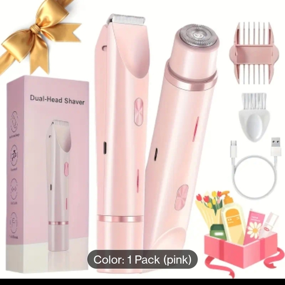 Pink Dual-Head Electric Hair Trimmer - Picture 11 of 11